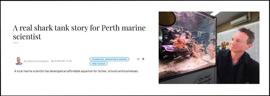 A Real Shark Tank Story for Perth Marine Scientist