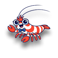 Henri the cartoon peppermint shrimp