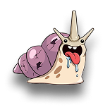 Morty the cartoon zombie snail